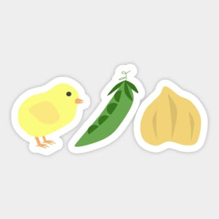 Chickpea (Chick+Pea) Sticker
